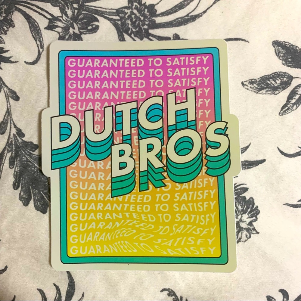 Dutch Bros vintage style summer sticker